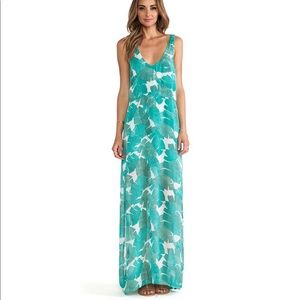 Show Me Your Mumu Rawson Maxi Dress Beverly Palm Print Green Tropical